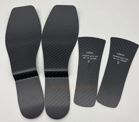 Calzature in fibra di carbonio da calcio personalizzate 3k Twill Matte Carbon Fiber Plate 1.0mm 0.8mm