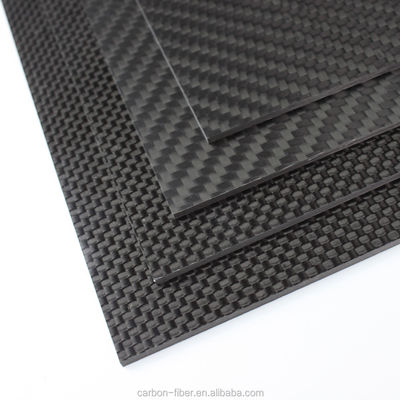 Fabbricazione in fibra di carbonio ad alta resistenza 200x300mm 0,5mm 5mm 4mm 3mm