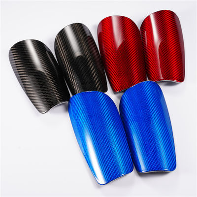 Fibra di carbonio Mini Shin Pad Sport Calcio Calcio Pad Shin Guard
