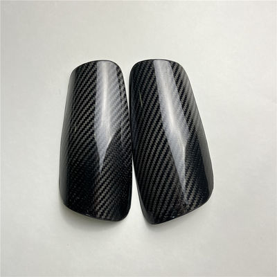 Fibra di carbonio Twill Matt Per adulti Calcio Calcio Guardia della spalla maniche piccole Giallo/Nero OME