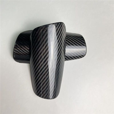 Fibra di carbonio Twill Matt Per adulti Calcio Calcio Guardia della spalla maniche piccole Giallo/Nero OME