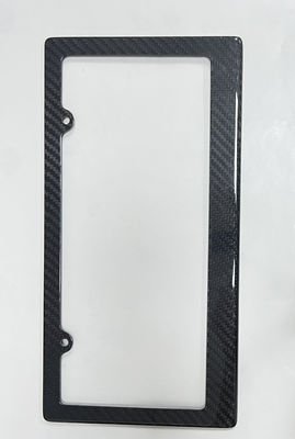 3K Twill Fibra di carbonio Car Carbon Fiber License Plate Holder Fibra di carbonio Numero di targa