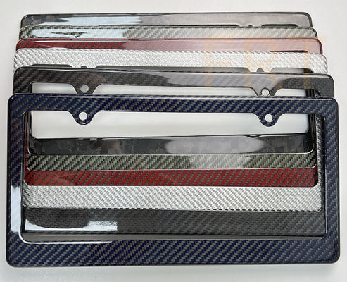 3K Twill Fibra di carbonio Car Carbon Fiber License Plate Holder Fibra di carbonio Numero di targa