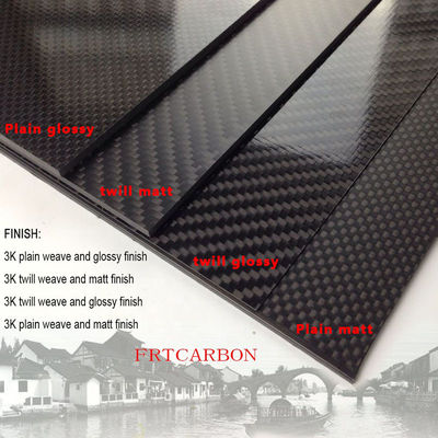 Fibra di carbonio rinforzato Polymer Sheet Board E Resina 2mm 10mm Rc Elicottero Multicopter Quadcopter