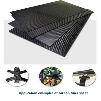 Fibra di carbonio rinforzato Polymer Sheet Board E Resina 2mm 10mm Rc Elicottero Multicopter Quadcopter