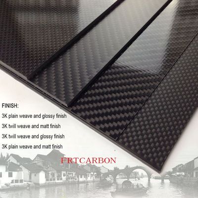 piastre di fibre di carbonio di alta qualità 1mm 1.5mm 2.5mm 3mm piastre laminate in fibra di carbonio produttori per la promozione