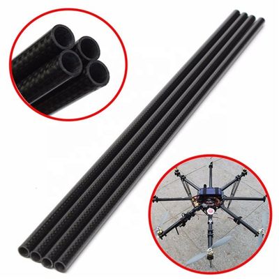 Tubo quadrato in fibra di carbonio di 1 pollice, 1 pollice e 2 pollici, modulo alto, 3k, 50 mm