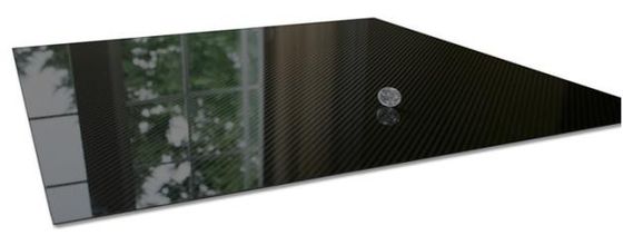 Pressa a caldo 1mm 1.5mm 2mm 3mm 4mm 3K Twill Glossy Carbon Fiber Board