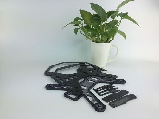 Servizio CNC in fibra di carbonio Piastre in fibra di carbonio Parti di lavorazione CNC per cornici/FPV