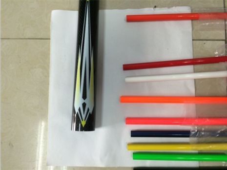 5 16&quot; 5 8&quot; 7 8&quot; Rosso Bianco Blu Giallo Tubi in fibra di carbonio per biciclette FRT