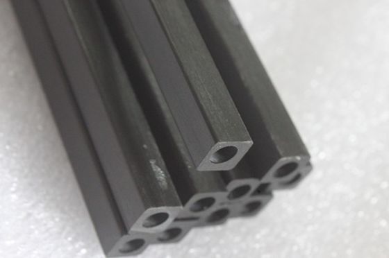 10 mm 20 mm tubo quadrato in fibra di carbonio rotondo all'interno